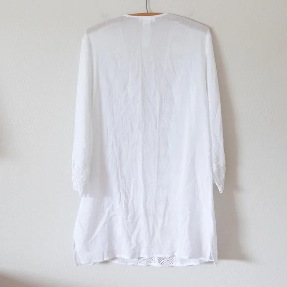 La Blanca Crochet-Trim Tunic Cover-Up - Picture 7 of 7